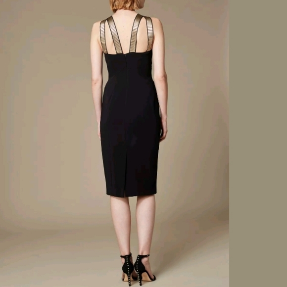 $450 NWT Karen Millen Crossover Neckline Sheath - Picture 5 of 5